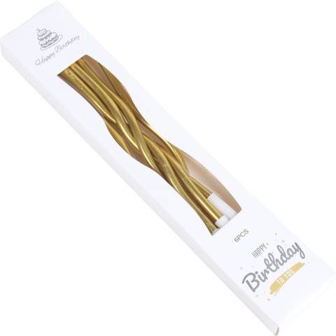 Zigzag golden candle